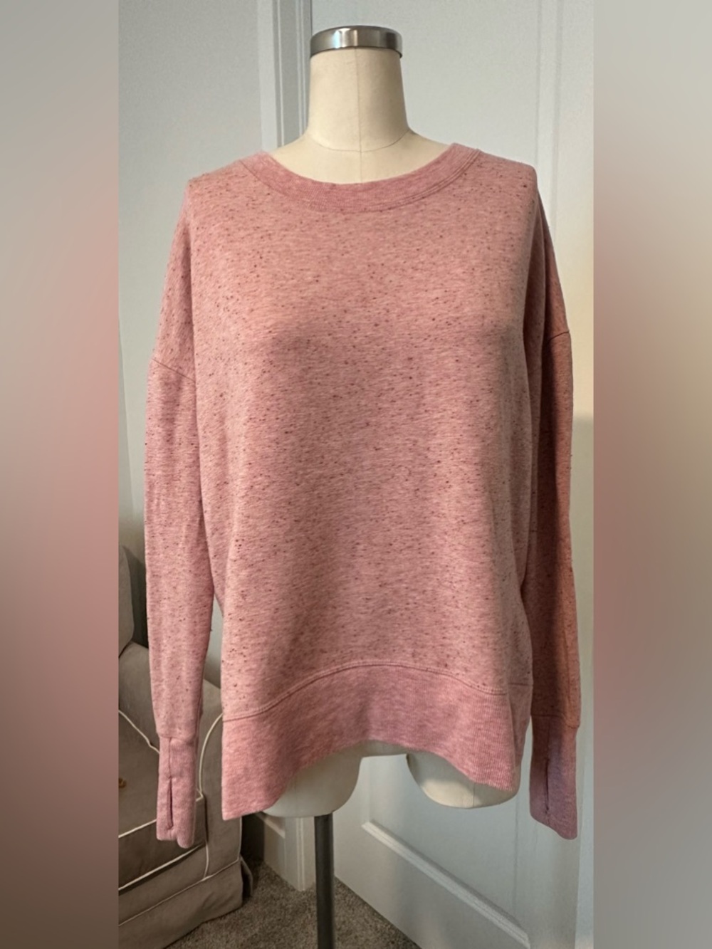 Cozy Pink Crewneck Women's Sweater